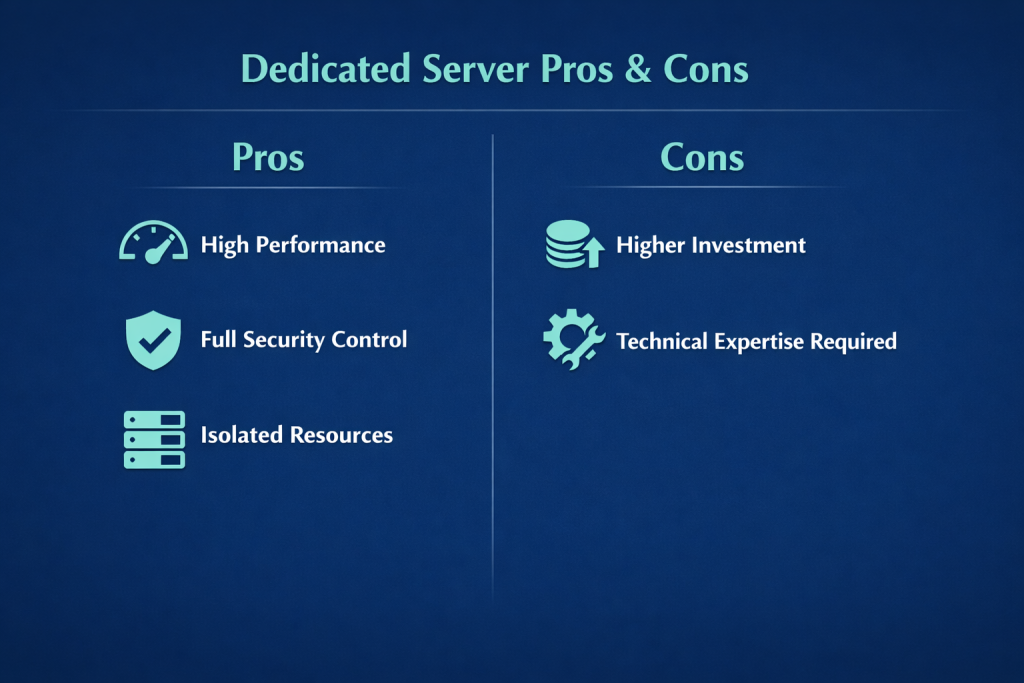 Advantages & Disadvantages of Dedicated Servers