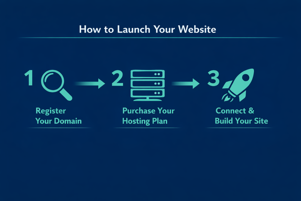 3 Steps to Launch Your Site