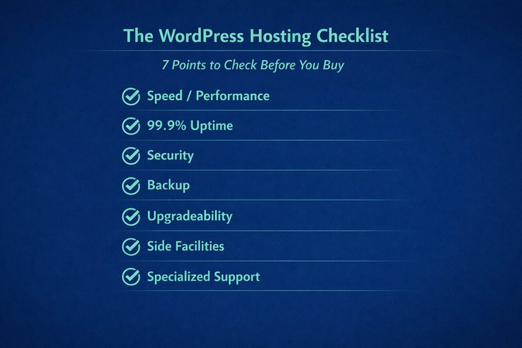 WordPress hosting features